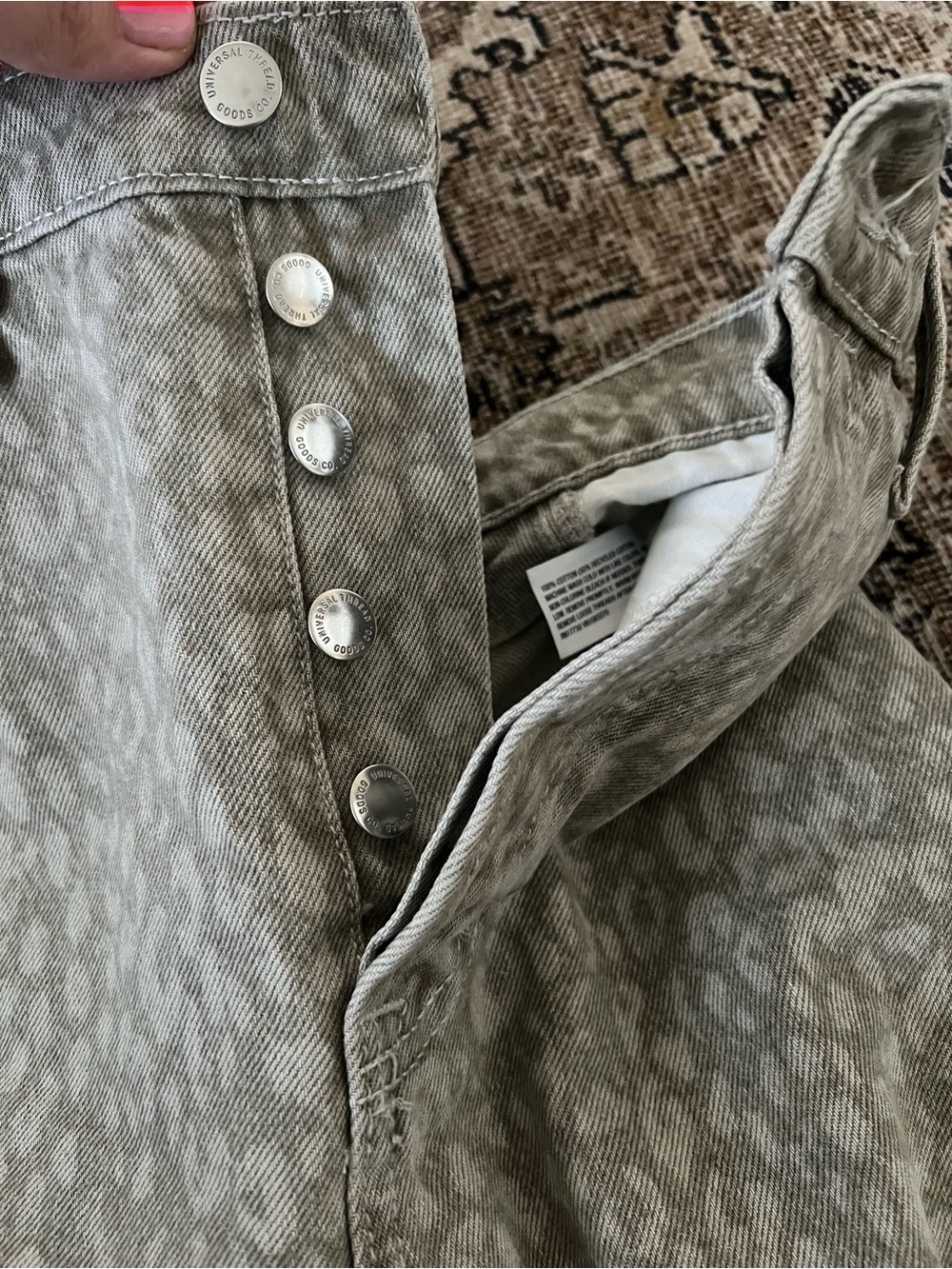 Women’s Leopard Print Wide Leg barrel Jean from Target - Picture 5 of 8
